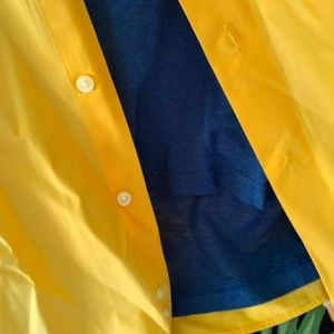 Men's h a r v e Bernard yellow dress shirt button down